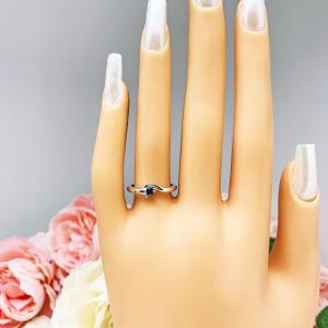 September Birthstone Lab Blue Sapphire Stacking Ring SIZE 6 FINAL SALE