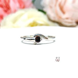 January Birthstone Garnet Stacking Ring SIZE 6 FINAL SALE