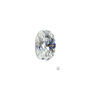 Elongated Oval Cubic Zirconia Loose – 12x8mm (3.5 carats), Near Colorless, Diamond Simulant