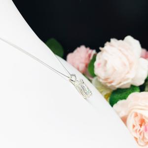 Marquise CZ 14x7mm Pendant Sterling Silver Necklace