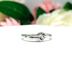 March Birthstone Aquamarine Stacking Ring SIZE 5 FINAL SALE