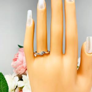 April Birthstone Alternative Moissanite Stacking Ring SIZE 8 FINAL SALE