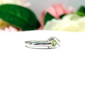 August Birthstone Peridot Stacking Ring SIZE 5 FINAL SALE