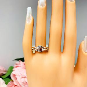 April Birthstone Alternative Moissanite Stacking Ring SIZE 8 FINAL SALE
