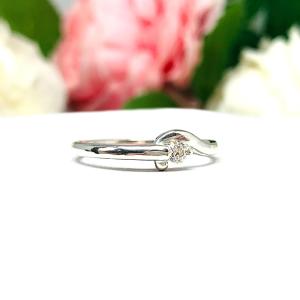April Birthstone Alternative Moissanite Stacking Ring SIZE 8 FINAL SALE
