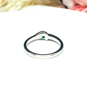 May Birthstone Lab Emerald Stacking Ring SIZE 6 FINAL SALE