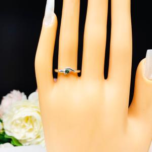 May Birthstone Lab Emerald Stacking Ring SIZE 6 FINAL SALE