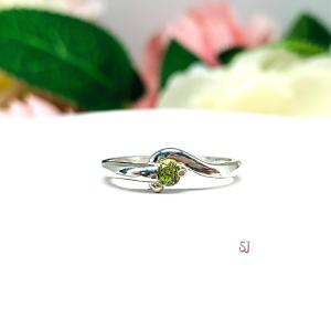 August Birthstone Peridot Stacking Ring SIZE 5 FINAL SALE