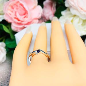 September Birthstone Lab Blue Sapphire Stacking Ring SIZE 6 FINAL SALE