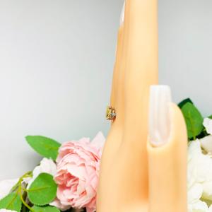Canary Yellow Pear-Cut CZ Engagement Ring • 9x6mm, Sterling Silver, Size 7