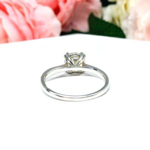 8mm Old European Cut Cubic Zirconia Low Profile Engagement Ring SIZE 10 FINAL SALE