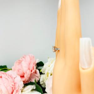 8mm Old European Cut Cubic Zirconia Low Profile Engagement Ring SIZE 10 FINAL SALE