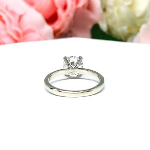 Petite Round Cubic Zirconia Engagement Ring