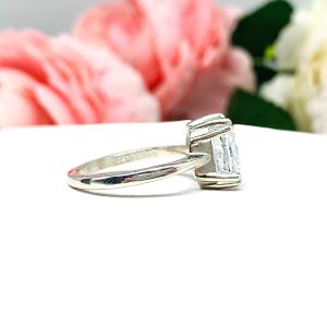 Barion Cushion 9mm CZ Engagement Ring