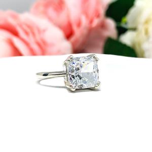 Barion Cushion 9mm CZ Engagement Ring