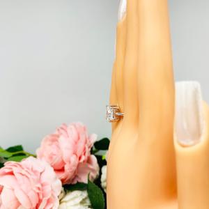 Barion Cushion 9mm CZ Engagement Ring