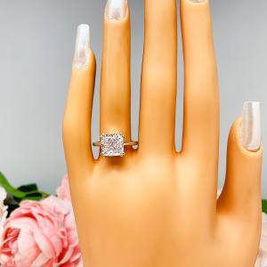 Barion Cushion 9mm CZ Engagement Ring