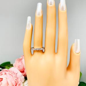 Round 3mm Cubic Zirconia Eternity Wedding Band SIZE 6 FINAL SALE