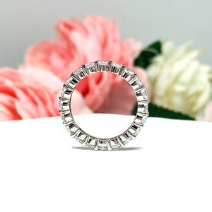 Round 3mm Cubic Zirconia Eternity Wedding Band SIZE 6 FINAL SALE