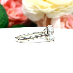 Elongated Asscher 10x8mm Cubic Zirconia Engagement Ring Size 6.25 FINAL SALE