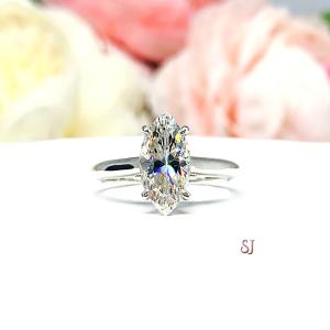 Marquise Near Colorless 12x6mm Cubic Zirconia Engagement Ring SIZE 6.5 FINAL SALE