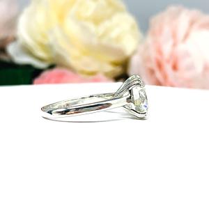 Round 10mm Cubic Zirconia Engagement Ring