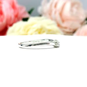 Round 2mm CZ Curved Wedding Band 4 Stone