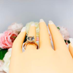Round 10mm Cubic Zirconia Engagement Ring