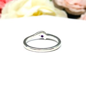 February Birthstone Amethyst Stacking Ring SIZE 7 FINAL SALE