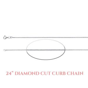 Oval CZ Pendant Sterling Silver Necklace Colorless Cubic Zirconia Six Prong