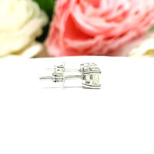 Round Precious Opal Stud Earrings - 5mm natural Contra Luz opal gemstones - Sterling silver settings