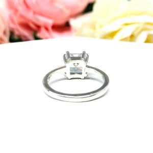 Princess Cubic Zirconia Engagement Ring