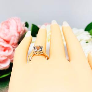 Lab White Sapphire 8mm Cushion Ring
