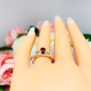 Genuine Madeira Citrine 6x4mm Oval Ornamental Leaf Ring SIZE 6