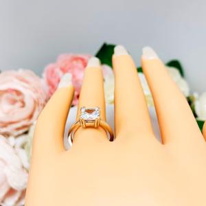Princess Cubic Zirconia Engagement Ring