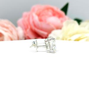 Brilliant Cushion Cut Cubic Zirconia Stud Earrings