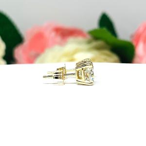 Brilliant Cushion Cut Cubic Zirconia Stud Earrings