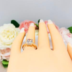 Emerald Cut CZ 9x7mm Engagement Ring Lower Profile Double Prong Size 6 FINAL SALE