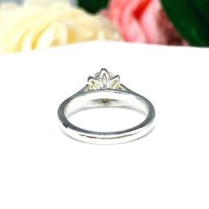 Moissanite Engagement Ring – 6-prong tulip setting in sterling silver – Round H/I color lab-grown stone – 0.75 or 1 Carat