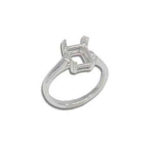 Sky Blue Topaz Emerald Cut Ring – 14x10mm Statement, Sterling Silver
