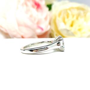 Princess Cubic Zirconia Engagement Ring - Sterling Silver Cathedral Setting