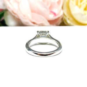 Cushion Cut CZ Engagement Ring - 2 or 3 Carat Options - White or Near Colorless - Sterling Silver Cathedral Setting