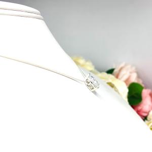 Pear Cubic Zirconia Slide Pendant Necklace – 10x7mm-15x10mm, Sterling Silver