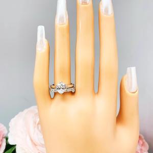 Oval Cubic Zirconia Engagement Ring – 7x5mm-9x7mm, Sterling Silver