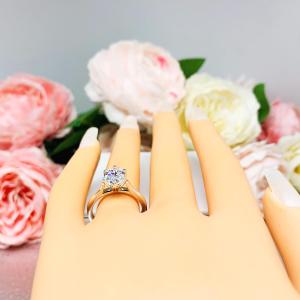 Oval Cubic Zirconia Engagement Ring – 7x5mm-9x7mm, Sterling Silver