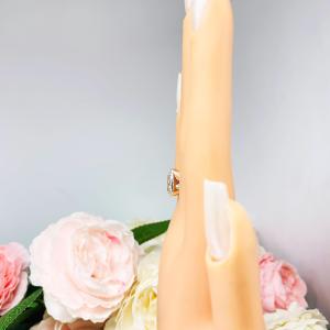 White Topaz Pear Engagement Ring – 9x6mm-12x8mm, Sterling Silver