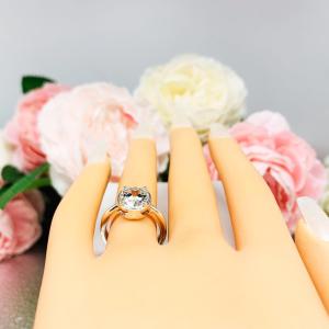 White Topaz Oval Engagement Ring – 8x6mm-14x10mm, Sterling Silver, Bezel