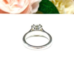 Cushion Cut CZ Engagement Ring – 7mm, 8mm, Sterling Silver, Double Prong