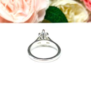 Pear Cubic Zirconia Engagement Ring – 9x6mm - 13x9mm, Sterling Silver