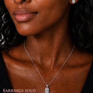 Oval-Cut CZ Pendant or Necklace • 8x6mm—14x10mm, Sterling Silver